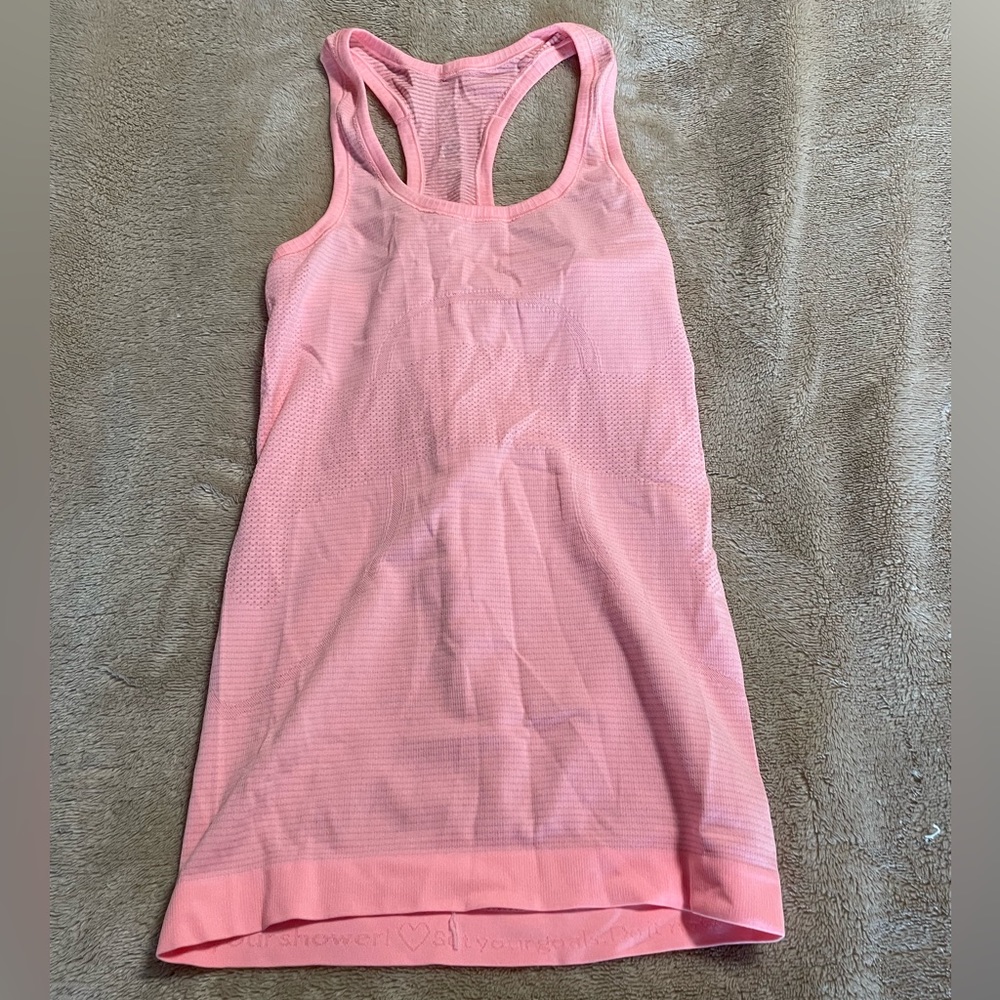 Lululemon pink tank top